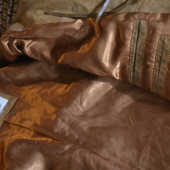 Scully Western Leather Fringed and beaded decorations on Men's XL Jacket - Picture 5 of 16